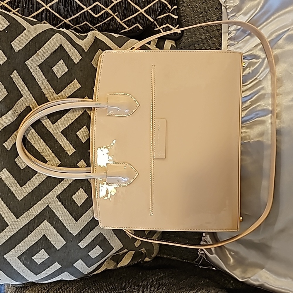 GIUSEPPE ZANOTTI Vernice Patent Leather Top Handle Bag
